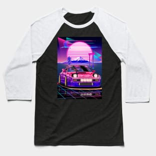 Vaporwave Mazda RX-7 Turbo II (FC3S) Baseball T-Shirt